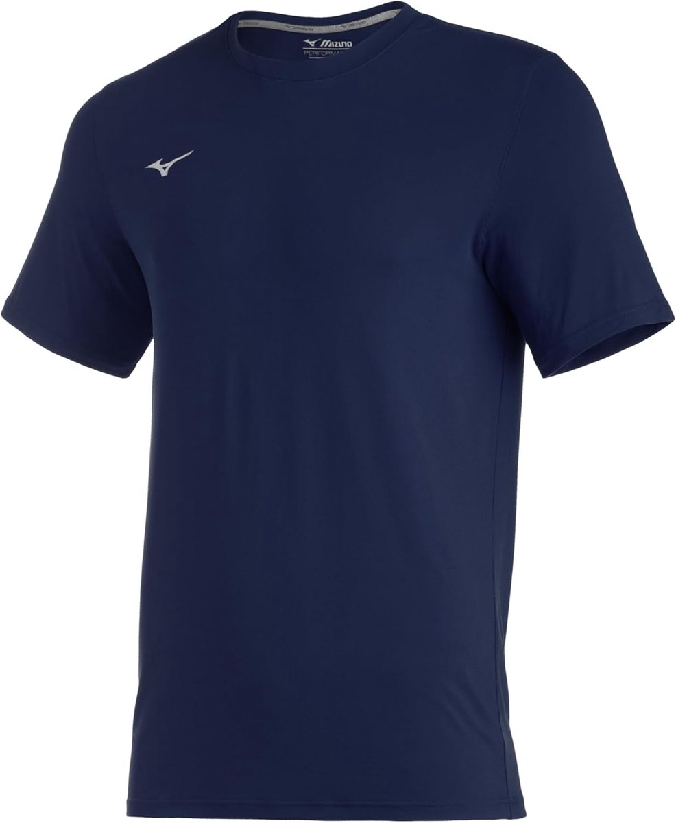 Sportshirt Heren - Ademend T-shirt - Actieve Sport - Vochtafvoerende Technologie - Maat L - Donkerblauw