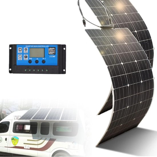 Flexibele Zonnepanelen - PV Modules - Accu Opladen - Hoge Efficiëntie 23% - 400W 12V