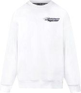 No Way Monday x Job Dutchtuber - Sweater - Backprint - Bright White - Maat 110/116