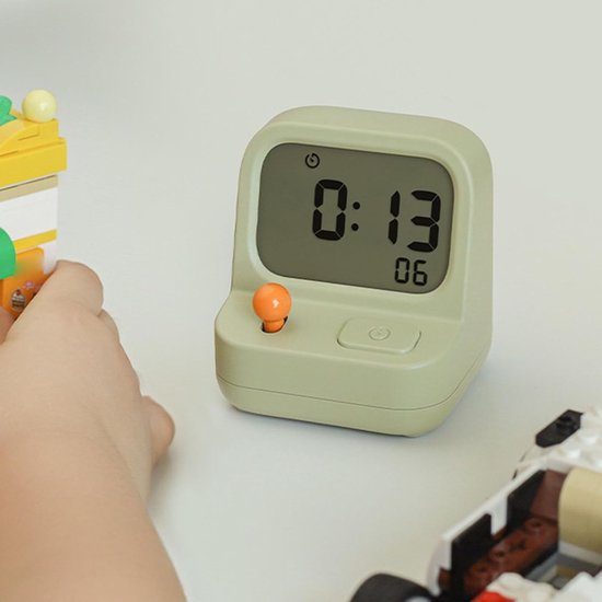 Digitale Kinderwekker - Stille Wekker - Slaapkamer Nachtkastje - Groot Scherm - 67 cm Breed - Enkele Attribuut — afbeelding 5