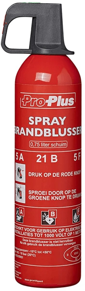 IWH Stopfire Brandblusspray, A F, schuimblusser, ideaal voor camping, auto, huis en vrije tijd, ook ideaal voor onderweg, inhoud: 3 x 750 ml, met sticker