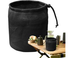 Wasknijper Opberghoes - Waslijn Accessoire - Outdoor Opslag - Waterdicht & Ademend - 29x35cm - Zwart