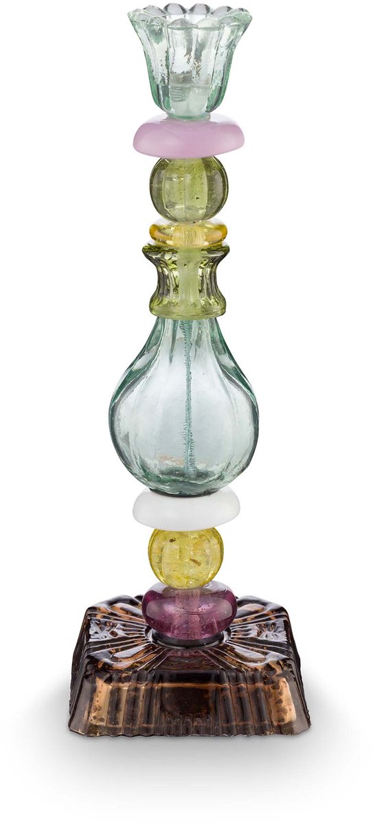 Pip Studio Kandelaar Beads - Lichtgroen - Glas - 28 cm