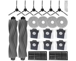 Compatible avec Dreame L10s Pro Ultra Heat/ L10s Ultra Gen 2/ L40 Ultra AE/ X30 Ultra/Mova E30 Ultra, 2 brosses principales, 6 sacs à poussière, 4 serpillières, 2 filtres, 6 brosses latérales