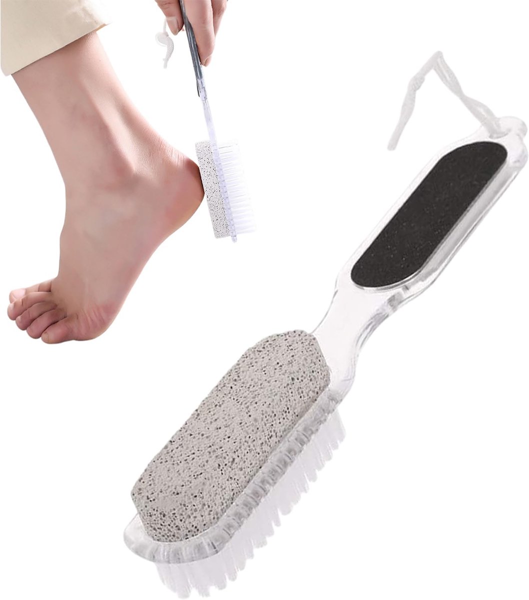 Voetborstel - Eeltverwijderaar - Huidverzorging - 4-in-1 Tool - 22 cm