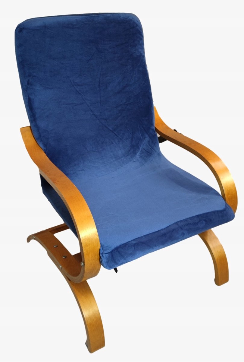 Meble odNowa FINKA Serie - Stoelhoes - Fluwelen Stof - Donkerblauw - Duurzaam