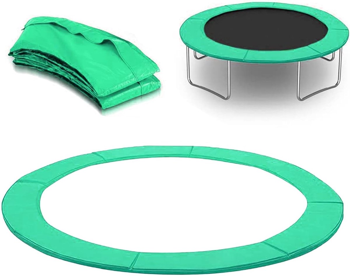 Trampoline Randafdekking - Veiligheidsmat Veersysteem - Buiten Spelen - Scheurvast UV-bestendig - Diameter 183 cm