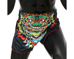 Fairtex BS1912 Kabuki - Muay Thai Spodenki - Elastaan - Handgemaakt - Uniek Design