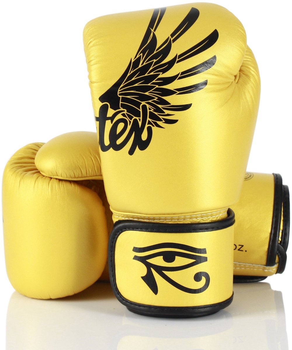 Fairtex Falcon Serie - Boks Handschoenen - Gouden Kleur - Natuurlijke Leder - 14oz