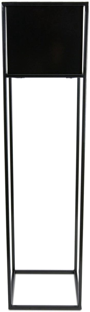 HowHomely - Moderne Stalen Plantenstandaard - 90 cm - Loftstijl - Zwart