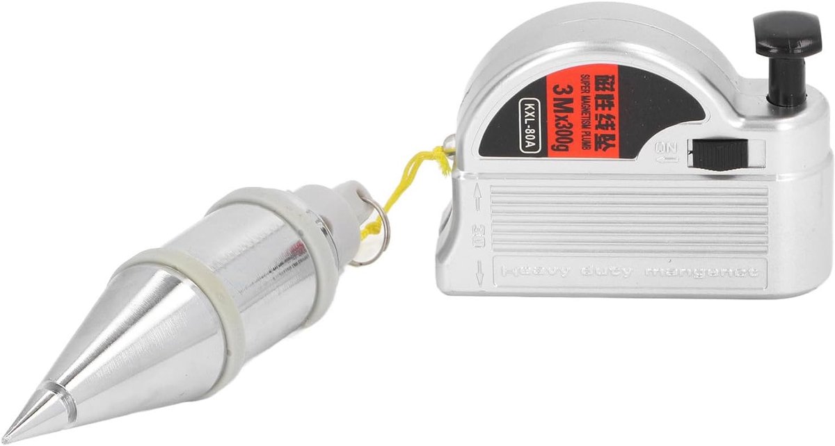 Magnetische Draadhamer - Schietlood met Lijn - Verticale Uitlijning - Intrekbare Lijn - 15 ounce bobkop - Niet gespecificeerd