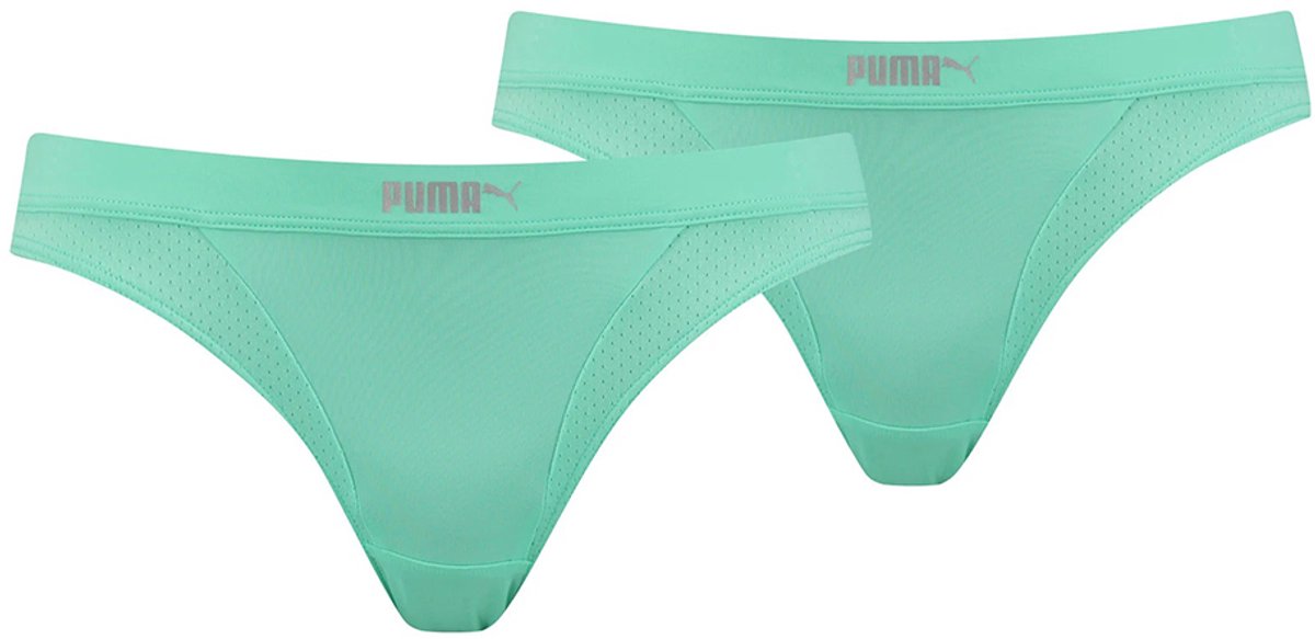 Puma Ondergoed Dames Micro Mesh Bikini 2P Mintgroen