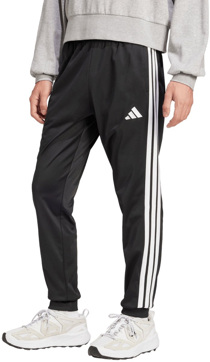 Adidas 3 Stripes Tricot Regular Tapered Trainingsbroek Regular Man Zwart