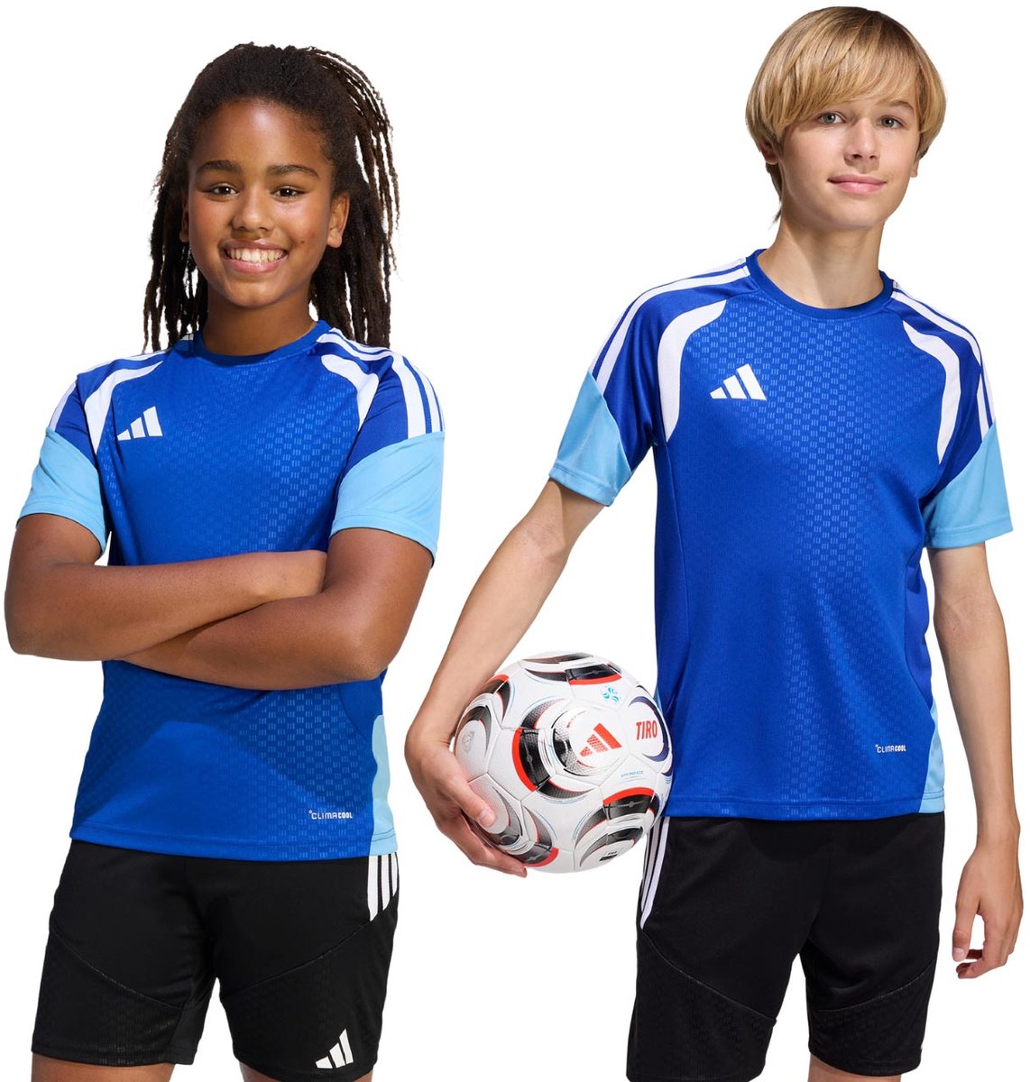 adidas T-shirt Kinderen Tiro 26 Competition Training Blauw-Hemelsblauw - Maat 164cm