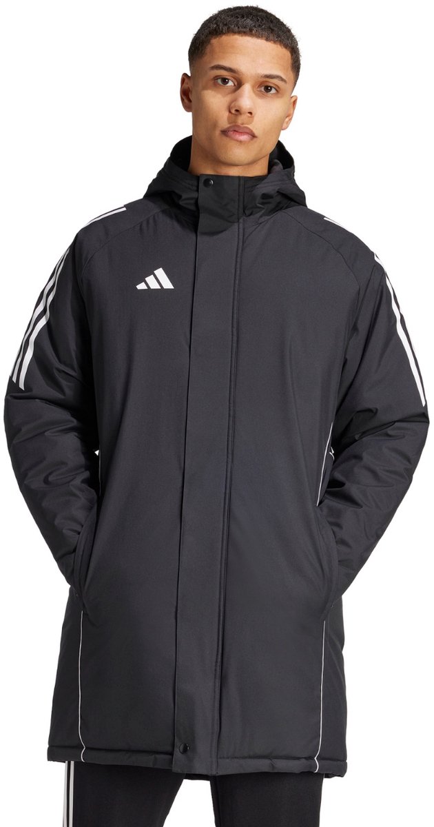 adidas Jas Heren Tiro 24 Stadium Parka Zwart-Wit - Maat XL