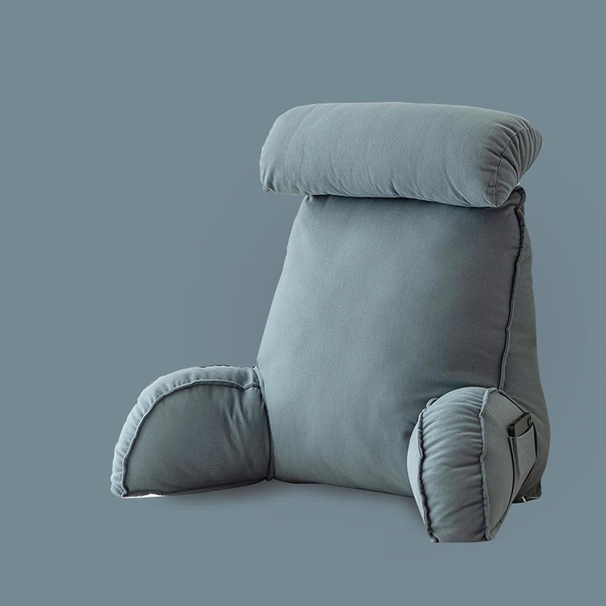 Leeskussen met Armsteun - Rugsteun Kussen - Ontspannen Lezen TV - Afneembare Neksteun - 75x40x55 cm - Verschillende Kleuren