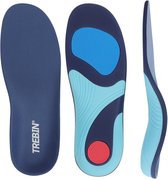Trebin Orthopedische Inlegzolen - Steunzolen met Voetboogsteun en TPU-Hielcup - Geschikt bij Hielspoor, Fasciitis Plantaris en Overpronatie - Op Maat te Knippen - Unisex - Maat S (EU 38-40)