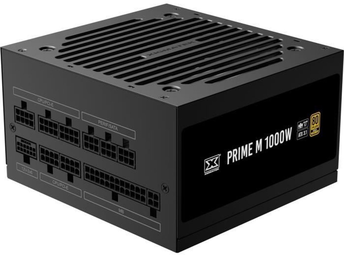 XIGMATEK - Prime M - PC-voeding - 1000 W - 80+ Gold - ATX3.1 - Volledig modulair - PCI-E 5.1 12VHPWR