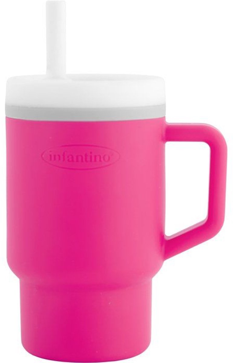 Mijn eerste siliconen cup - INFANTINO - 255 ml - Bubblegum