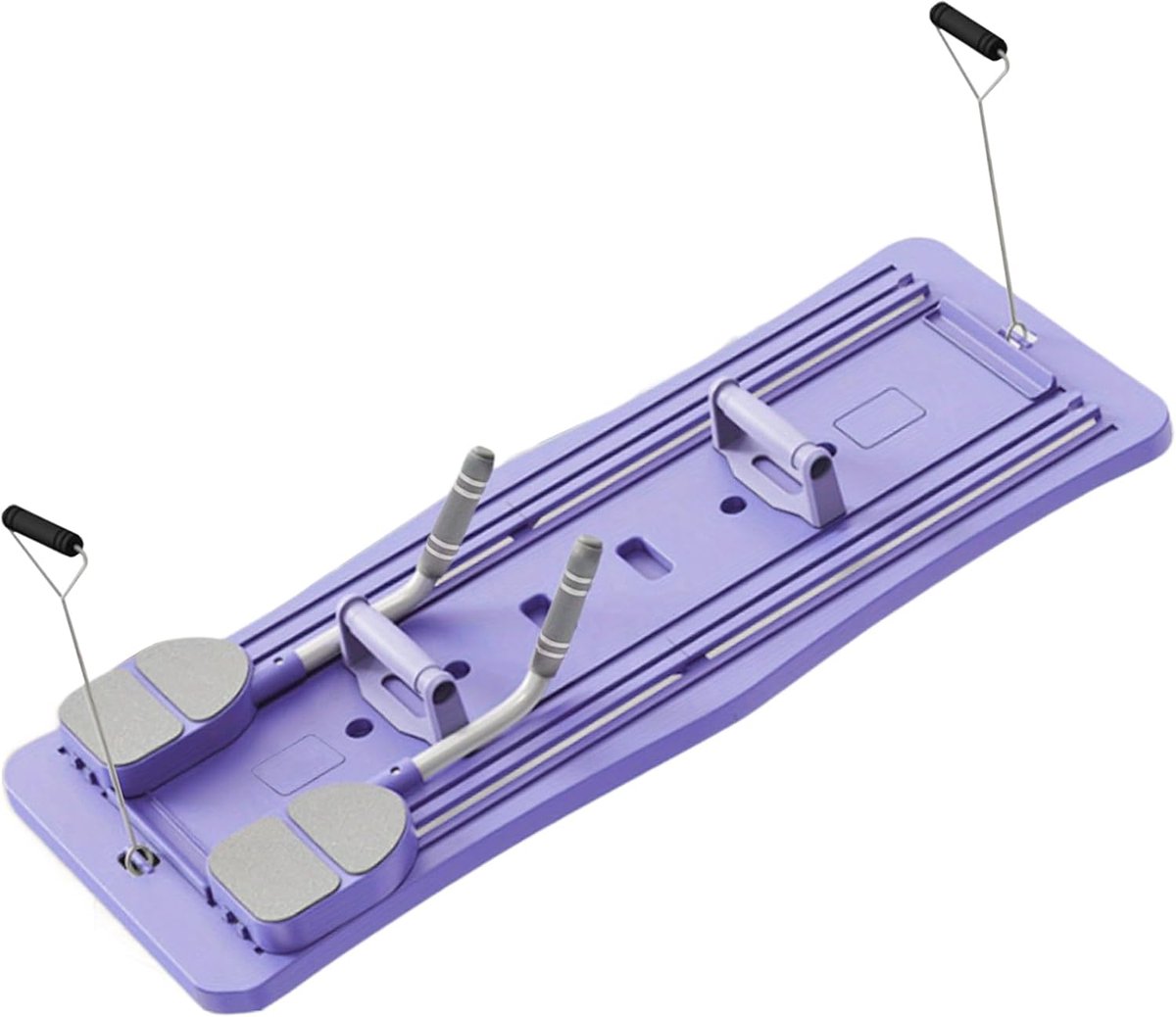 Pilates Bord - Core Trainer - Thuis Krachttraining - Opvouwbaar Ontwerp - 97x41cm - Zwart Violet