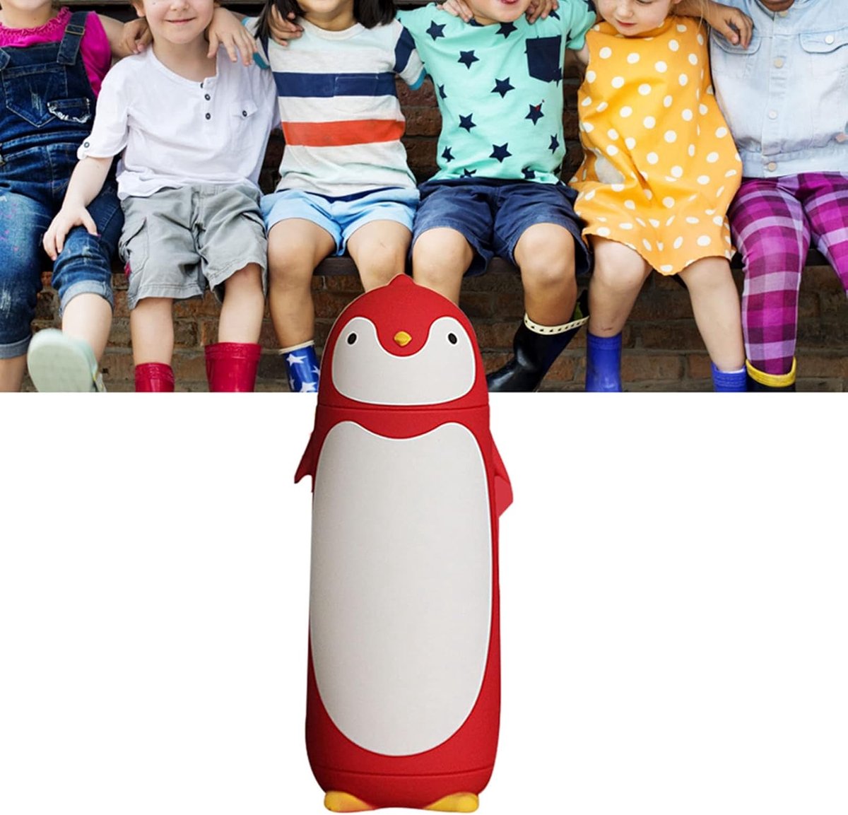 Geïsoleerde Waterfles - Reismok Drinkbeker - Voor Kinderen - Draagbaar 300 Ml - 74 x 74 x 189 cm - Rood