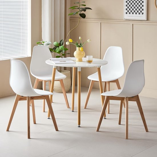 Eettafel met stoelen - Eetkamer set - Gezellig dineren - Scandinavisch ...