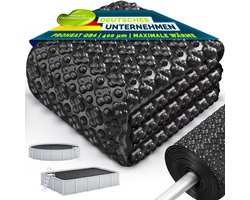 tillvex® Bâche solaire de piscine Elite 400 µm Ronde 400 cm | Film solaire Premium ProHeat QB4 Film thermique Découpable sur mesure | Bâche solaire Découpable | Couverture de piscine Chauffage de piscine pour le chauffage de l'eau