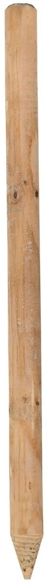 Bruin 160cm 8cm Gefreesde Ronde Palen Hout Geimpregneerd.