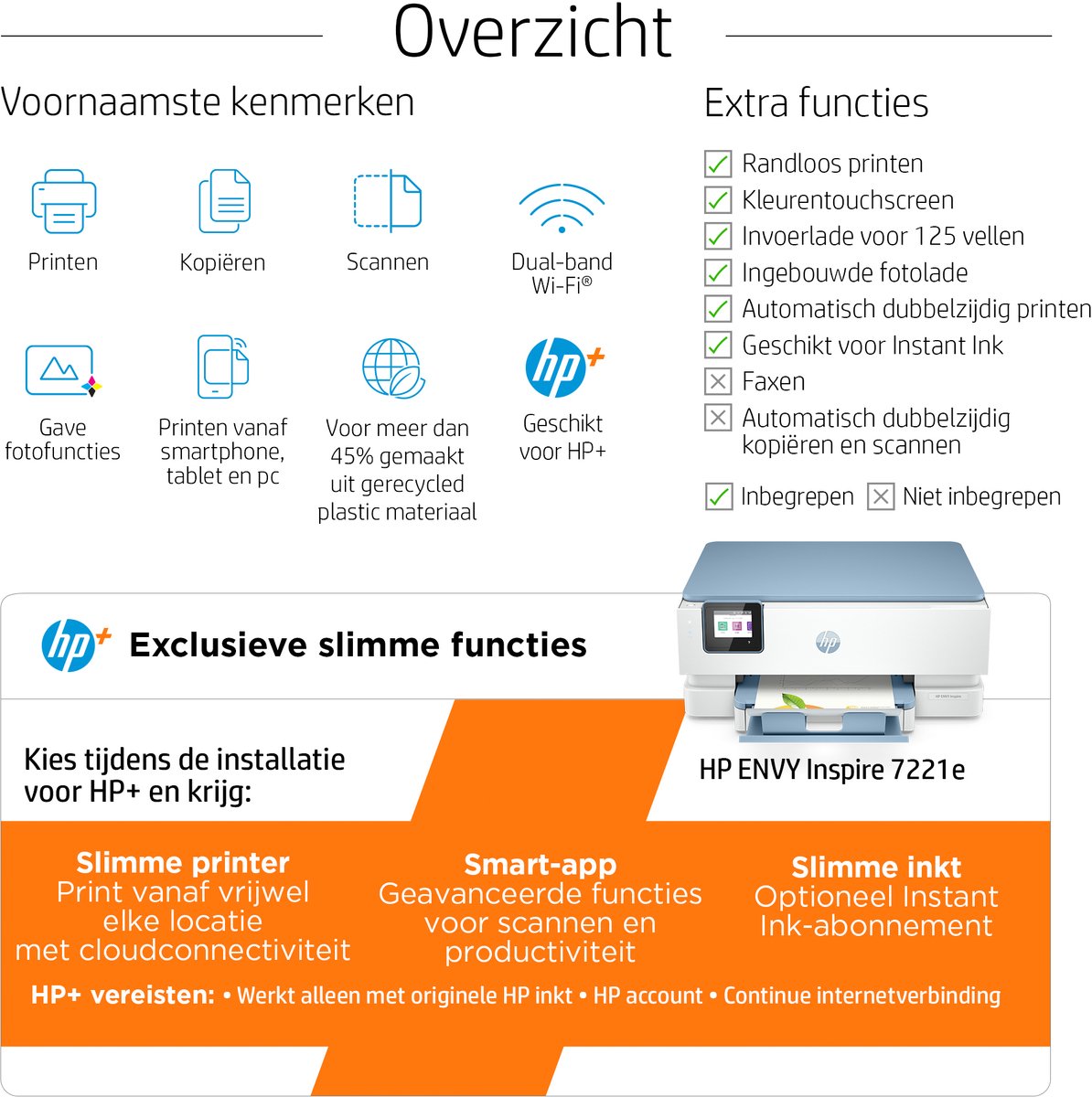 HP ENVY Inspire 7221e All-in-One printer - 2H2N1B