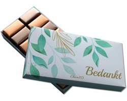 Bedankt Cadeau - Bonbon Chocoladecadeau - Melk en Puur Chocolade Praline - Brievenbuspakket Bedankt gift - Luxe Chocola kado - Noten en Koffie Bonbon - Bedankt Juf, Meester, Collega