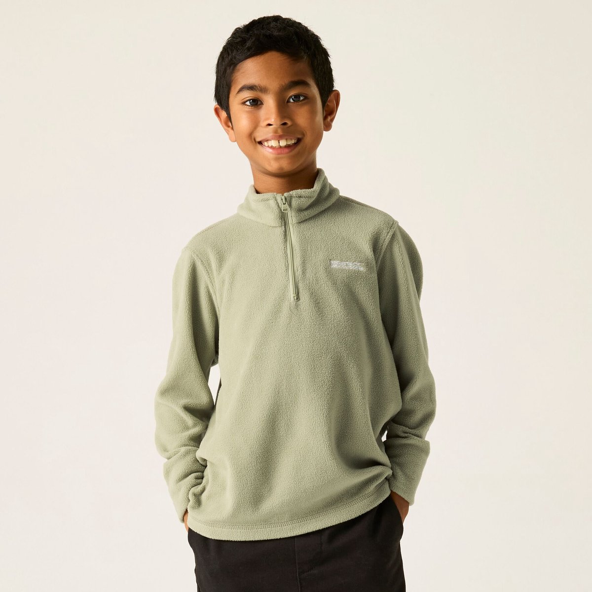 Kids Hot Shot II Halve Ritssluiting Fleece Groen
