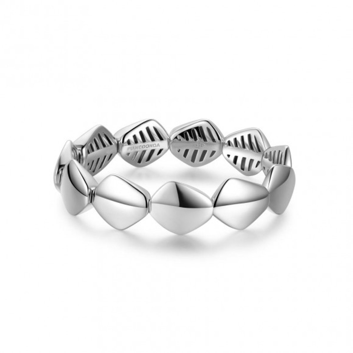 Pianegonda Incipit Bracelet Zilver Wit 17