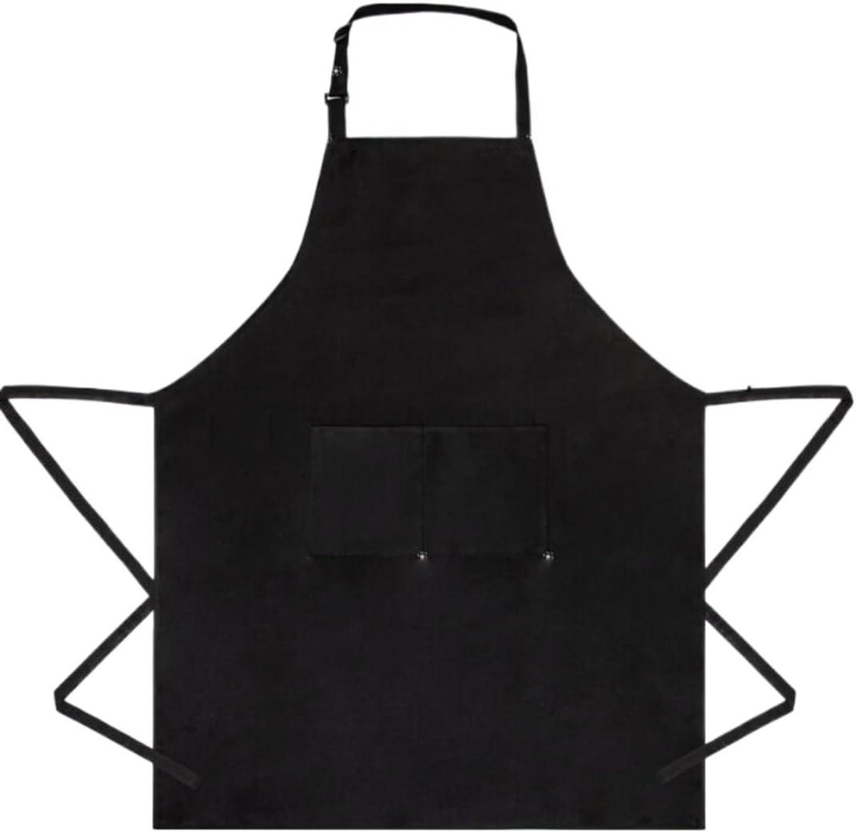 Waterdicht schort met 2 zakken, verstelbare banden, voor keuken, BBQ en restaurant.
