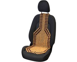 Carpoint Kralenkussen Classic - Ventilerende & masserende werking - Extra comfortabel - Past in iedere autostoel - Afmeting 126x39cm