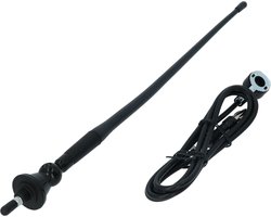 Carpoint Antenne 16v - Antenne Auto - Autoantenne - 33 CM - Rubber Zwart