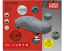 Carpoint Autohoes M 432x150x126 cm – 3-Laags – UV & Waterafstotend – Met Ventilatie – Elastische Pasvorm – Inclusief Opbergzak