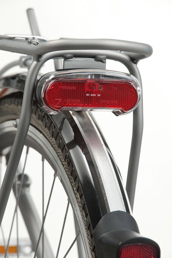 AXA Riff Battery Switch Achterlicht - LED Fietsverlichting op Batterij - 600 m Zichtbaarheid - 50–80 mm Montage - Geïntegreerde Reflector van AXA — afbeelding 4