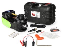 Creatorally 4-in-1 Garagekrik - 5 Ton - Hydraulische krik - 12 Volt Elektrische Krik - auto lift vloer hydraulische krik met LCD-touchscreen - Automatische Elektrische Krik voor Garage - Nooduitrusting - Elektrische Autokrik