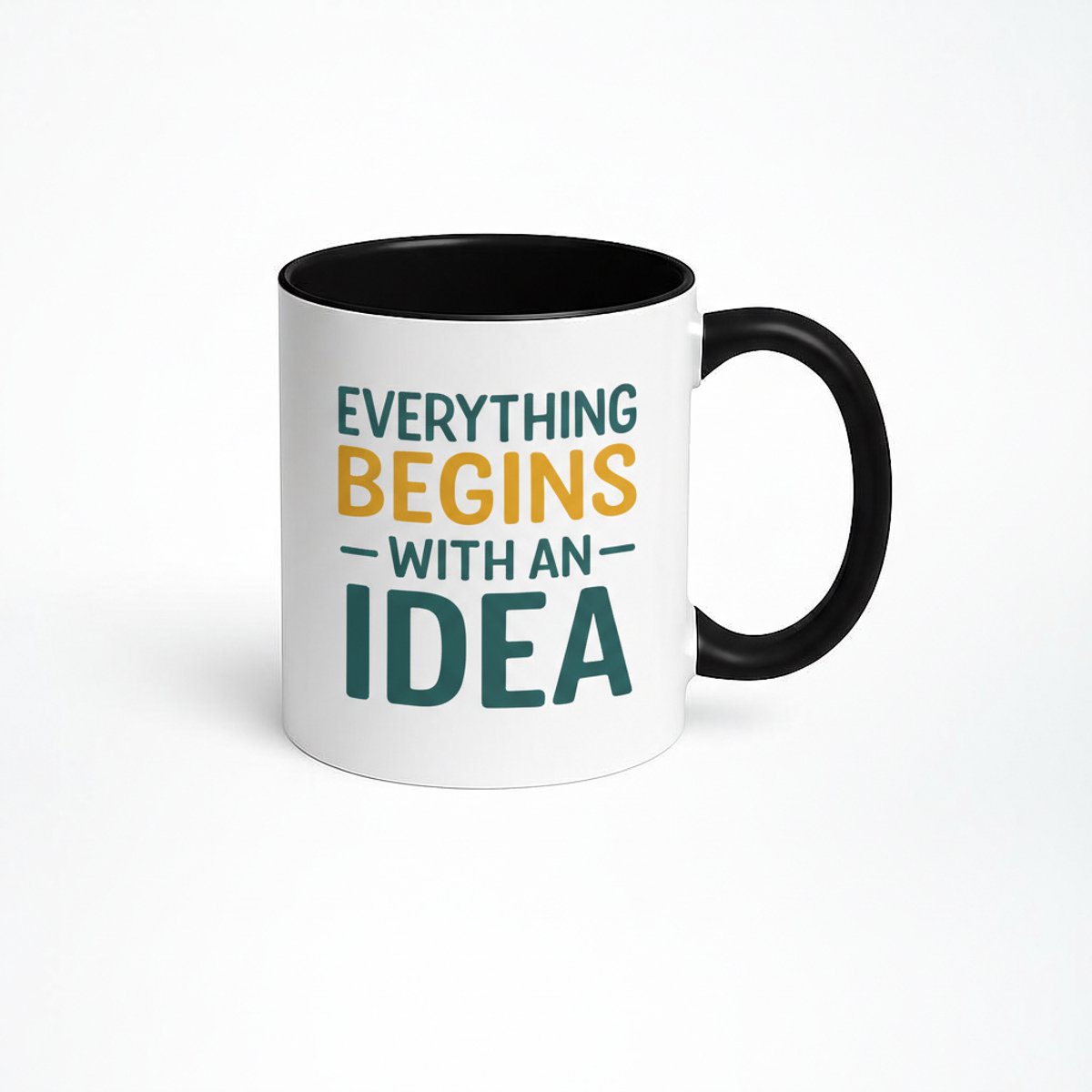 Inspirerende Mok met Tekst "Everything Begins With An Idea" - Uniek Cadeau