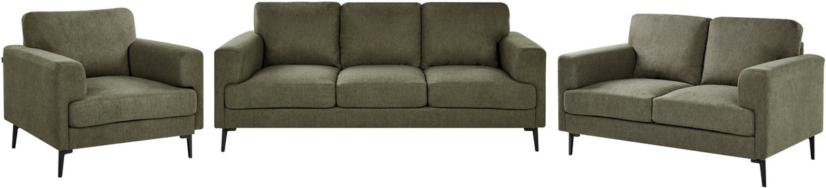 LOUSTO - Bankenset 6-zits - Groen - Polyester