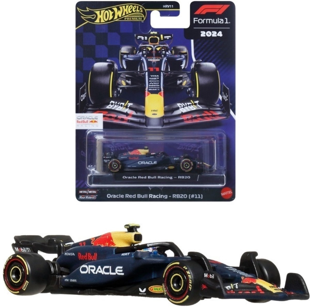 Hot Wheels Premium Metalen Formule 1 Verzamelbaar Speelgoed Raceauto - Sergio Perez Red Bull — afbeelding 8