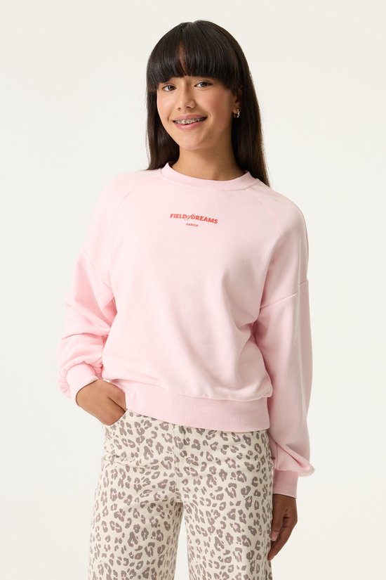 GARCIA Meisjes Tekst Print Sweater Roze Lange mouw