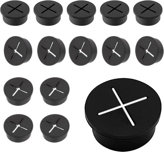 Kabeldoorvoer 80 mm - zwart kopen? - Meubelbeslag Online