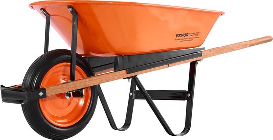 VEVOR Kruiwagen Transportkruiwagen Bouw Kruiwagen Duwwagen 120kg 140x62x58cm van Merkloos	 — afbeelding 2