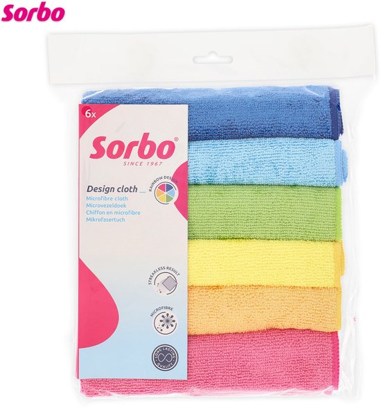 Tissu microfibre Sorbo - 6 pièces - Assorti