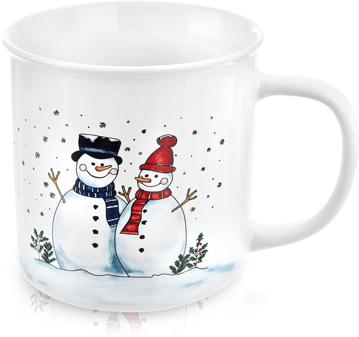 Mok Keramiek Sneeuwpop 470 ml - Koffiemok - Theebeker - Koffie - Beker