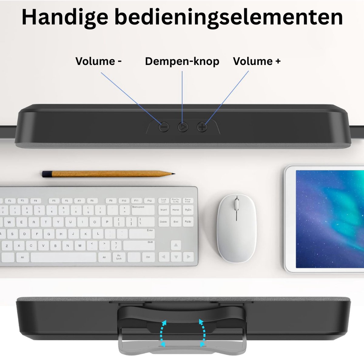 Deze Informatie volgt nog Soundbar PC 10W Plug & Play - afbeelding 2