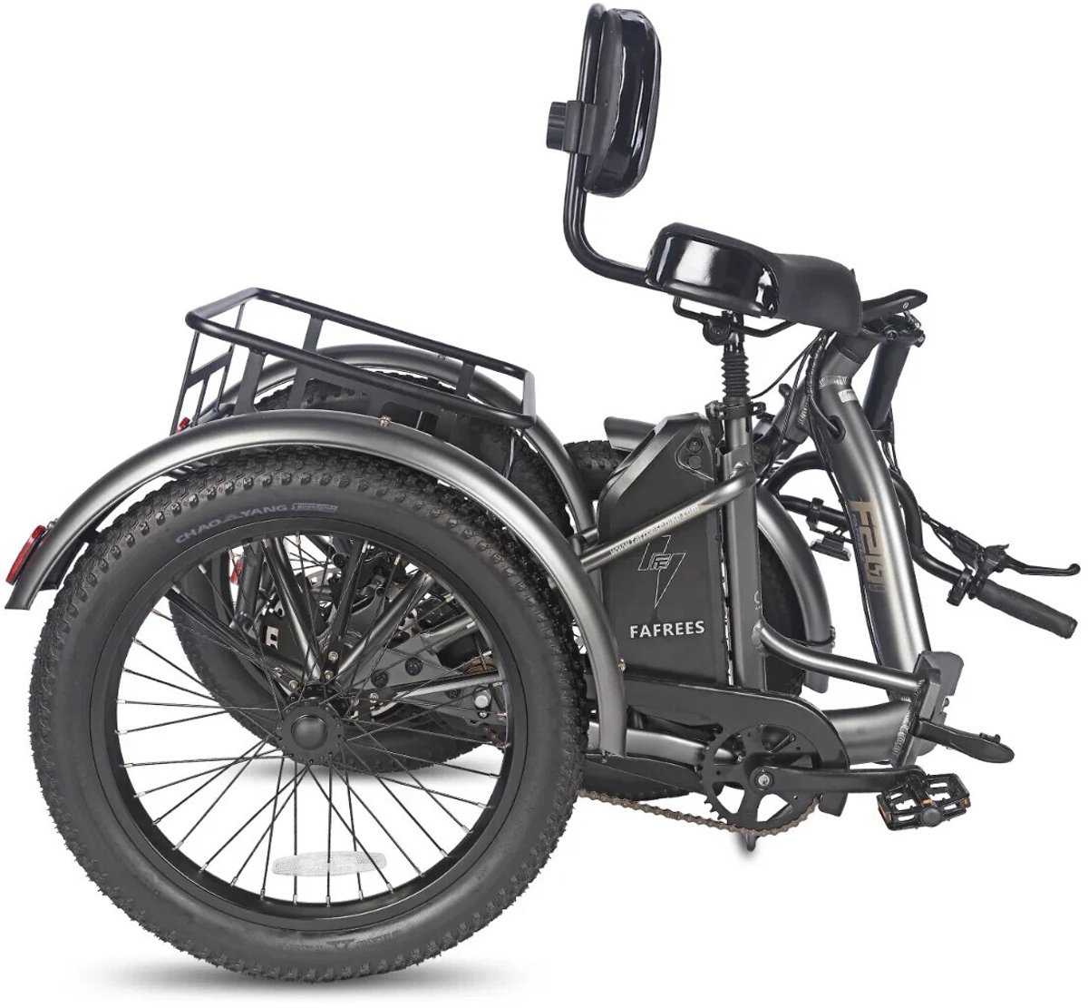 Dik Klapfiets E-Bakfiets 20 Inch 48V 23.45Ah Accu, Hydraulische Schijfremmen Elektrische Fiets, Elektrische Vrachtsfiets 180kg, Blauw Driewieler E-Bike – foto 6