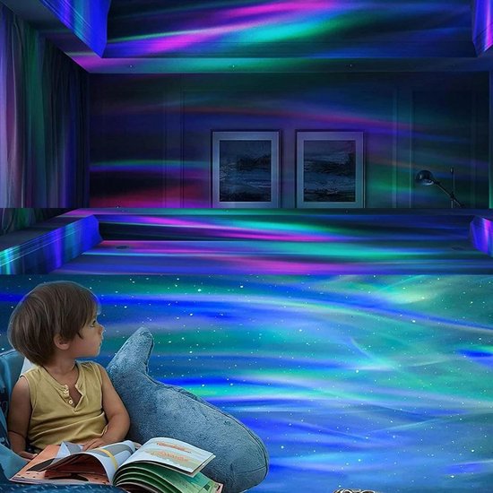 7 Effecten - Noorderlicht Projector - van Galaxielicht voor Gamekamer - Feesten - Lichtenprojector voor Slaapkamer - LED Projector voor Huisdecoratie van Merkloos — afbeelding 3