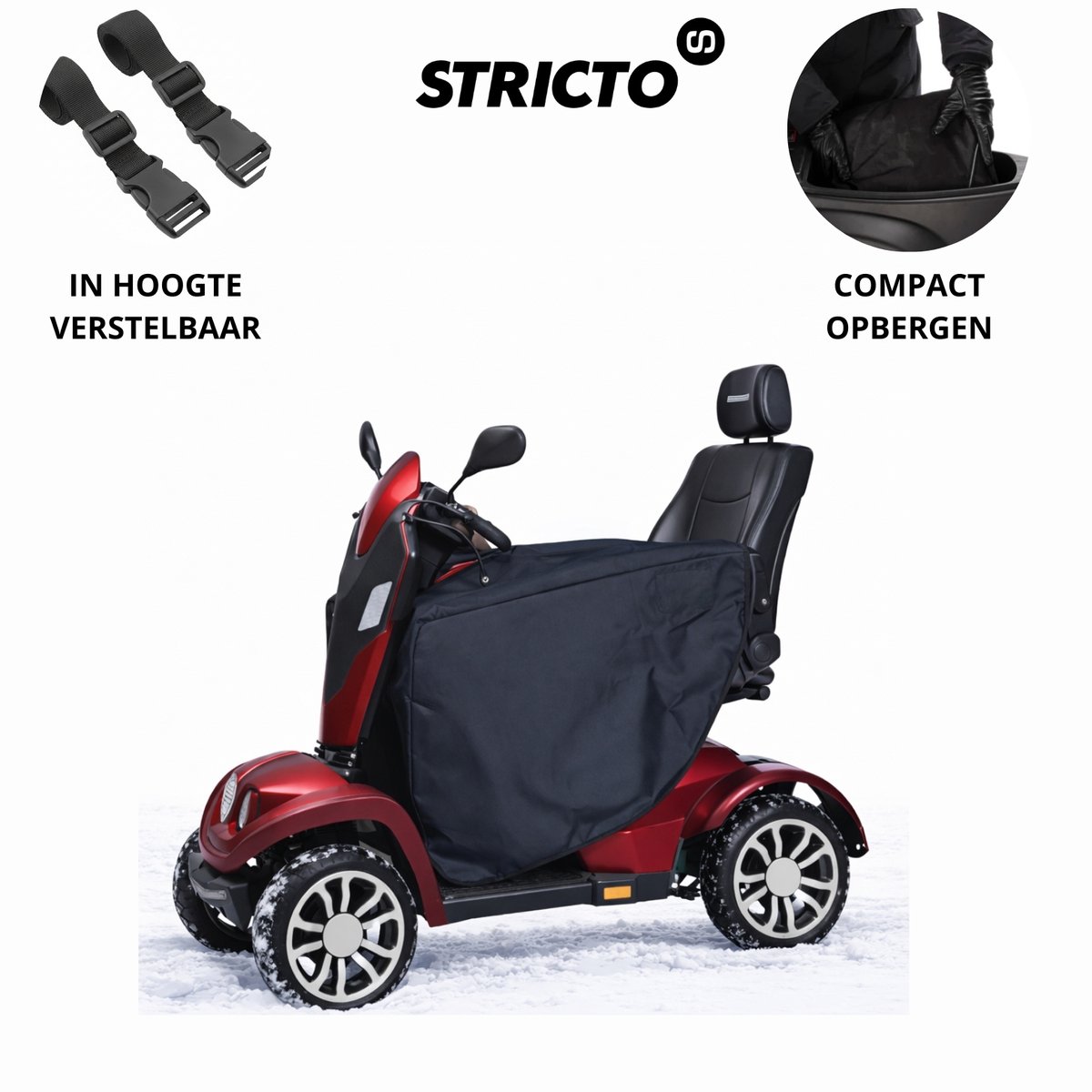 BESTE KEUZE - Stricto Scootmobiel Beenkleed – Universeel – Waterdicht & Winddicht - beenwarmer